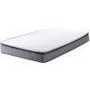 BELIANI Matelas En Tissu Blanc 90x200 - Blanc