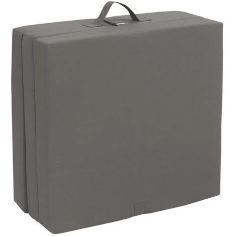 Matelas En Mousse Pliable En 3 Sections 190x70x9 Cm Gris VidaXL 4 Matelas En Mousse Pliable En 3 Sections 190x70x9 Cm Gris VidaXL – Image 4