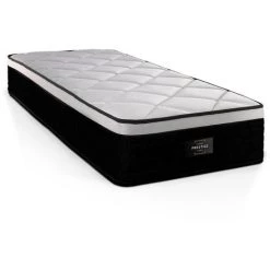 PRESTIGELITERIE Matelas Suite 90x200 Ressorts Ensachés, Mémoire De Forme 5 Zones