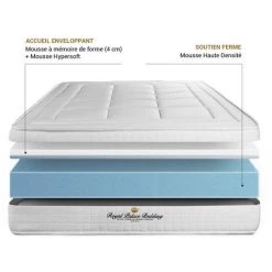 ROYALPALACEBEDDING Matelas à Mémoire De Forme Maxi épaisseur Balmoral 90x190 -Matelas Soldes Boutique 13975809 3