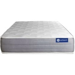 ACTISOM Matelas Ressorts Ensachés Et Mémoire De Forme 90x200 Cm 5zones De Confort