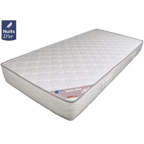 NUITS D'OR Doux Rve Matelas 140x190 Densité 30 Kg/m3 - Hauteur 18 Cm - Soutien Ferme - Orthopédique 1 NUITS D'OR Doux Rve Matelas 140x190 Densité 30 Kg/m3 - Hauteur 18 Cm - Soutien Ferme - Orthopédique