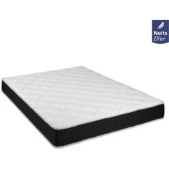NUITS D'OR Rve De Nuit Matelas 70x190 Latex + Aertech - Hauteur 20 Cm - Soutien Equilibré - Orthopédique