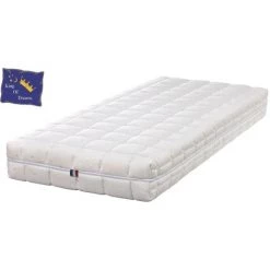 KING OF DREAMS Natural Latex Naturel- Matelas DEHOUSSABLE 80x190 + Oreiller à Valeur 89 Û