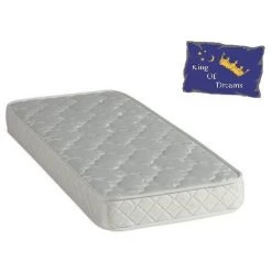 KING OF DREAMS Matelas 130x190 Latex Naturel De Densité 80 Kg/m3et Mousse Poli Lattex Indéformable Tissu Strech Trés Résistant - Hauteur 15 Cm - Soutien Ferme - Orthopédique GOLD15