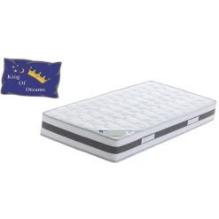 KING OF DREAMS Matelas 80x190 Mousse à Mémoire De Forme 50 Kg/m3 - Trés Ferme - 23 Cm + Protège Matelas OFFERT King Memory