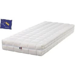 KING OF DREAMS Matelas 70x190 Avec Latex Naturel Spécial Sommiers Articulés 80 Kg/m3 DEHOUSSABLE - 21 Cm - Ferme + Protège Matelas OFFERT Natural Latex