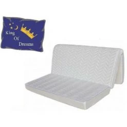KING OF DREAMS Matelas BZ 160x200 Mousse Poli Lattex Indéformable Tissu Strech Trés Résistant - Hauteur 10 Cm - Soutien Ferme + Oreiller à Mémoire De Forme Valeur 89 Euros OFFERT 160x200 TECHNO10