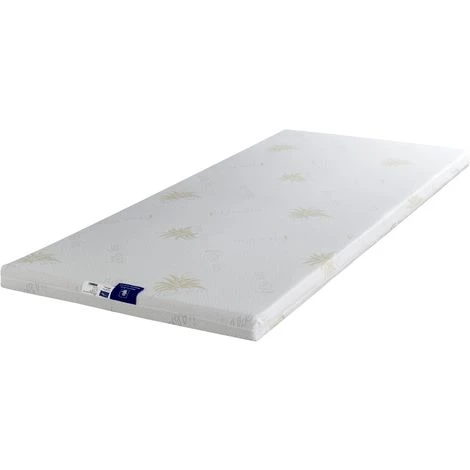 KING OF DREAMS Sur-matelas 4cm 90x200 Mousse à Mémoire De Forme Massante 55Kg/m3 Déhoussable Housse Lavable à 30¡ à L'Aloe Vera 90 200 1 KING OF DREAMS Sur-matelas 4cm 90x200 Mousse à Mémoire De Forme Massante 55Kg/m3 Déhoussable Housse Lavable à 30¡ à L'Aloe Vera 90 200
