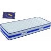 KINGOFDREAMS Matelas 80X200 Mousse Poli Lattex Indéformable - Face Hiver Avec Laine Merinos - Face été Avec Lin - Hauteur 29 Cm - Soutien Trés Ferme + Protège Matelas OFFERT Blue 80 200