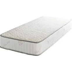 KING OF DREAMS Lot De 2 Matelas 80X200 Mousse Poli Lattex Indéformable - Hauteur 23 Cm - Soutien Trés Ferme Face Hiver Pure Laine Merinos - Face été Aloe Vera 80 200 Super Deluxe
