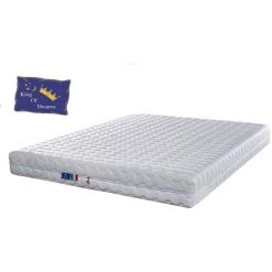 KING OF DREAMS Matelas 20 Cm 70x190 Ferme Mousse Indéformable - Déhoussable + Protège Matelas + Oreiller Mémoire De Forme OFFERTS 70 190