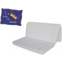 KING OF DREAMS Matelas BZ 10cm Trés Ferme 140x200 Mousse Indéformable Tissu Renforcé + Protège Matelas + Oreiller Mémoire De Forme OFFERTS