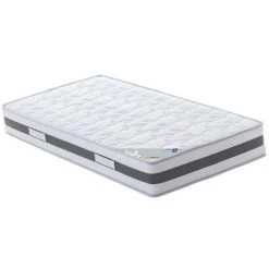 LITERIEJULIEN Matelas Mémoire De Forme 60 Kg/m3 + Alése 70x190 X 23 Cm Trés Ferme - 7 Zones De Confort - Noyau Poli Lattex HR Derniére Génération - Trés Respirant