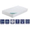 LITERIEJULIEN Matelas + Alése 90x190 X 21 Cm - Trés Ferme - Aertech+ 35 Kg/m3 HR Derniére Génération - Trés Respirant