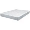 EBAC LITERIE Matelas Melior 140x190 - Mousse - Hauteur 21 Cm - Soutien 5 Zones Confort - Blanc/Ecru/Ivoire