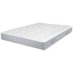 EBAC LITERIE Matelas Melior 140x190 - Mousse - Hauteur 21 Cm - Soutien 5 Zones Confort - Blanc/Ecru/Ivoire