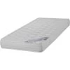 EBAC LITERIE Matelas Montana 80x190 - Mousse - Hauteur 18 Cm - Soutien 3 Zones Confort - Blanc/Ecru/Ivoire
