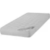EBAC LITERIE Matelas Montana 90x200 - Mousse - Hauteur 18 Cm - Soutien 3 Zones Confort - Blanc/Ecru/Ivoire