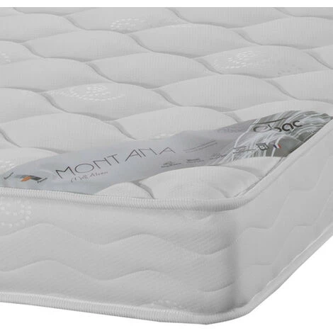 EBAC LITERIE Matelas Montana 90x200 - Mousse - Hauteur 18 Cm - Soutien 3 Zones Confort - Blanc/Ecru/Ivoire 2 EBAC LITERIE Matelas Montana 90x200 - Mousse - Hauteur 18 Cm - Soutien 3 Zones Confort - Blanc/Ecru/Ivoire – Image 2