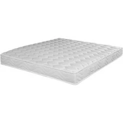 EBAC LITERIE Matelas Montana 160x200 - Mousse - Hauteur 18 Cm - Soutien 3 Zones Confort - Blanc/Ecru/Ivoire