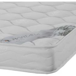 EBAC LITERIE Matelas Montana 160x200 - Mousse - Hauteur 18 Cm - Soutien 3 Zones Confort - Blanc/Ecru/Ivoire -Matelas Soldes Boutique 14371538 3