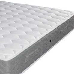 EBAC LITERIE Matelas Rhodes 90x190 - Ressorts Ensachés - Hauteur 24 Cm - Indépendance De Couchage - Blanc/Ecru/Ivoire -Matelas Soldes Boutique 14371539 3