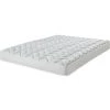 EBAC LITERIE Matelas Melissa 140x190 - Mousse - Hauteur 13 Cm - Soutien 3 Zones Confort - Blanc/Ecru/Ivoire