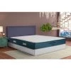 BEZEN Matelas Ergonomique Antistress Hilton 80X190 Mémoire De Forme Haute Densité - Blanc Et Bleu