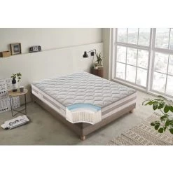 ILOVESLEEP Matelas 90x190 à Ressorts Ensachés - Mémoire De Forme à 9 Zones
