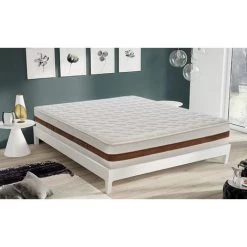 ILOVESLEEP Matelas 80x2000 à Mémoire De Forme Avec 5 Cm De Mémoire Hauteur 22 Cm Modèle Bolsena