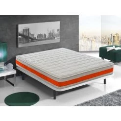 ILOVESLEEP Matelas 80x200 à Mémoire De Forme 22 Cm Et 11 Zones Différenciées Modèle Eolie