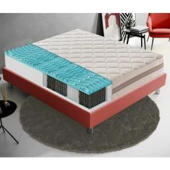 ILOVESLEEP Matelas 90x190 à Ressorts Ensachés - Mémoire De Forme - Avec 9 Zones Différentes
