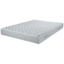 EBAC LITERIE Matelas Listel 120x190 - Latex - Hauteur 20 Cm - Soutien 3 Zones Confort - Blanc/Ecru/Ivoire