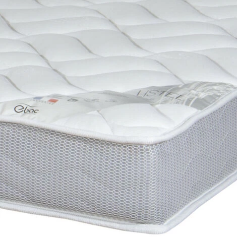 EBAC LITERIE Matelas Listel 90x190 - Latex - Hauteur 20 Cm - Soutien Morphologique 3 Zones Confort - Blanc/Ecru/Ivoire 2 EBAC LITERIE Matelas Listel 90x190 - Latex - Hauteur 20 Cm - Soutien Morphologique 3 Zones Confort - Blanc/Ecru/Ivoire – Image 2