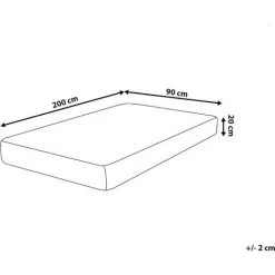 BELIANI Matelas En Mousse Blanc 90x200 - Blanc -Matelas Soldes Boutique 15360442 3