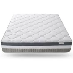Matelas Mémoire De Forme 180x200 Confort Royal Hbedding - 7 Zones De Confort + Mousse Mémoire Adaptative - épaisseur 30cm - Blanc