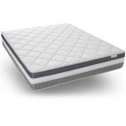 Matelas Mémoire De Forme 180x200 Confort Royal Hbedding - 7 Zones De Confort + Mousse Mémoire Adaptative - épaisseur 30cm - Blanc -Matelas Soldes Boutique 15370791 4
