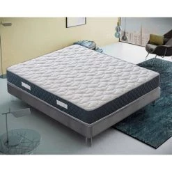 ILOVESLEEP Matelas 90x190 à Mémoire De Forme 11 Zones Différenciées 21cm De Hauteur Modèle Olympe