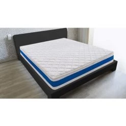 ILOVESLEEP Matelas 80x200 "H4"en Mousse à 7 Zones Différenciées 20 Cm Poids Maximum 120 Kg Par Carré