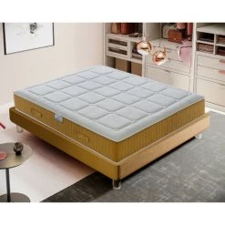 ILOVESLEEP Matelas 90x200 "Top" En Mousse à Mémoire Et Gel Rafraîchissant à 11 Zones