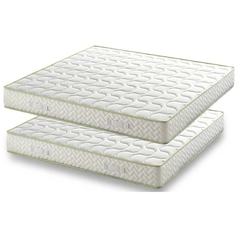 PROVENCE LITERIE Lot De 2 Matelas + Alèses 90x190 X 21 Cm - Souple - Aertech+ 35 Kg/m3 HR Haute Densité - Hypoallergénique 1 PROVENCE LITERIE Lot De 2 Matelas + Alèses 90x190 X 21 Cm - Souple - Aertech+ 35 Kg/m3 HR Haute Densité - Hypoallergénique