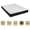 PROVENCE LITERIE Matelas Latex 76 Kg/m3 + Mousse 35 Kg/m3 120x190 X 20 Cm - Ferme - 7 Zones De Confort - Hypoallergénique