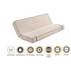 NUITS D'OR Matelas Ferme Pour Clic Clac + Alèse 130x190 15 Cm - Dim Assise 60 Cm - - 5 Zones De Confort - Ame Poli Lattex Haute Résilience - Hypoallergénique