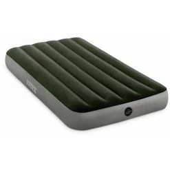 Matelas Gonflable Intex Downy Prestige 1 Personne + Gonfleur à Piles