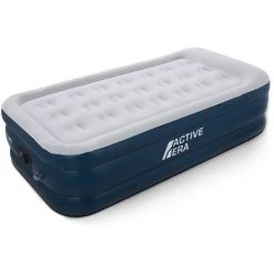 Matelas Gonflable Pneumatique Premium Une Personne Avec Pompe Électrique Et Oreiller Intégrés Active Era