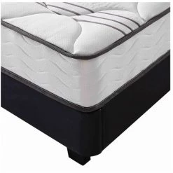 SOFAREVA Matelas Atlanta | 140x190cm | Epaisseur 20cm | Mousse Memoire De Forme | Ressorts Ensaches - GRIS -Matelas Soldes Boutique 18126089 3