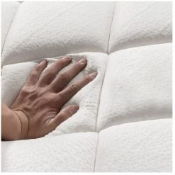 SOFAREVA Matelas Buckingham Empereur | Sur-matelas Integre | 7 Zones | 60x120cm | Epaisseur 22cm | Mousse Memoire De Forme | - GRIS -Matelas Soldes Boutique 18126094 3