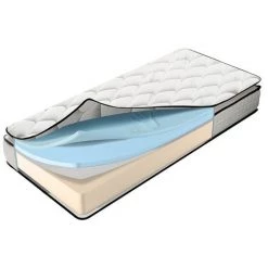 SOFAREVA Matelas Buckingham Empereur | Sur-matelas Integre | 7 Zones | 60x120cm | Epaisseur 22cm | Mousse Memoire De Forme | - GRIS -Matelas Soldes Boutique 18126094 5