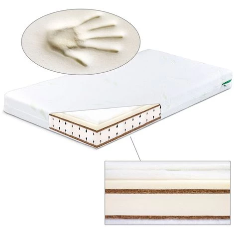 SENSILLO Matelas Enfant à Mémoire De Forme Avec Housse à L'aloe Vera 120X60 2 SENSILLO Matelas Enfant à Mémoire De Forme Avec Housse à L'aloe Vera 120X60 – Image 2